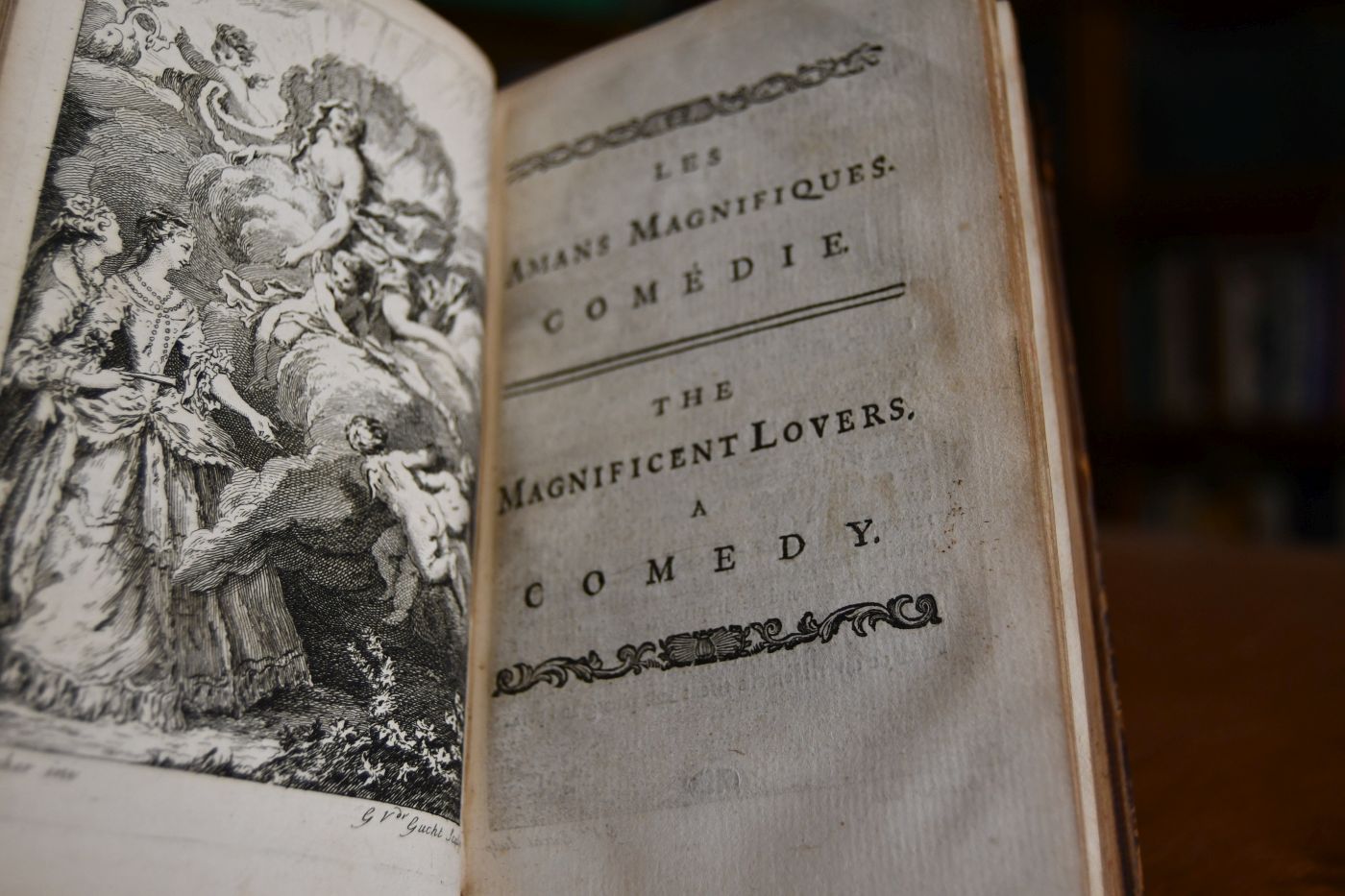 The works of Moliere, French and English. 7. Band (von 10) apart.