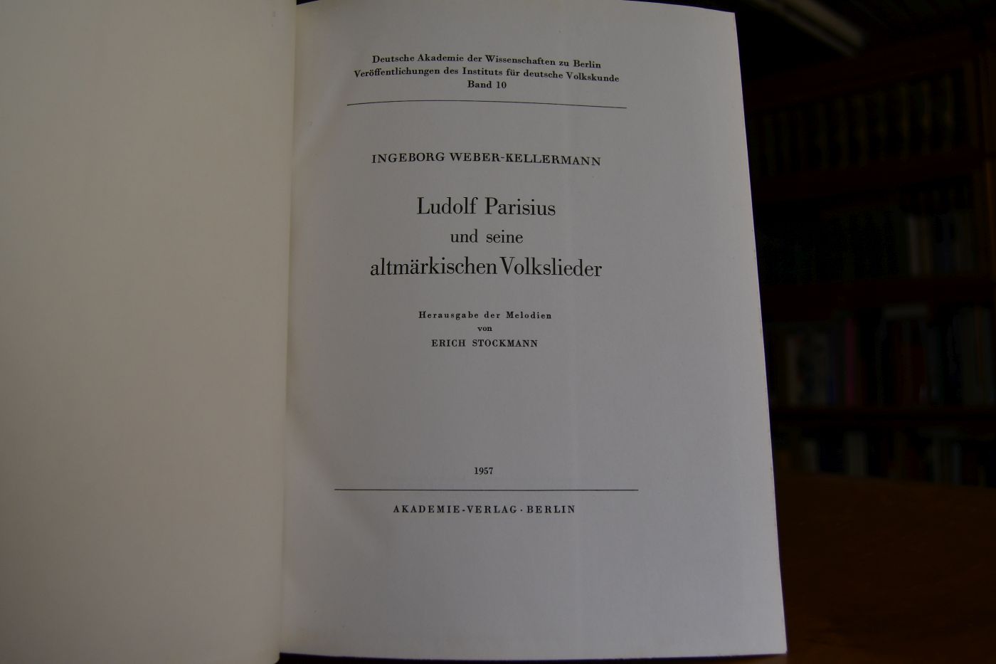 Ludolf Parisius und seine altmärkischen Volkslieder.