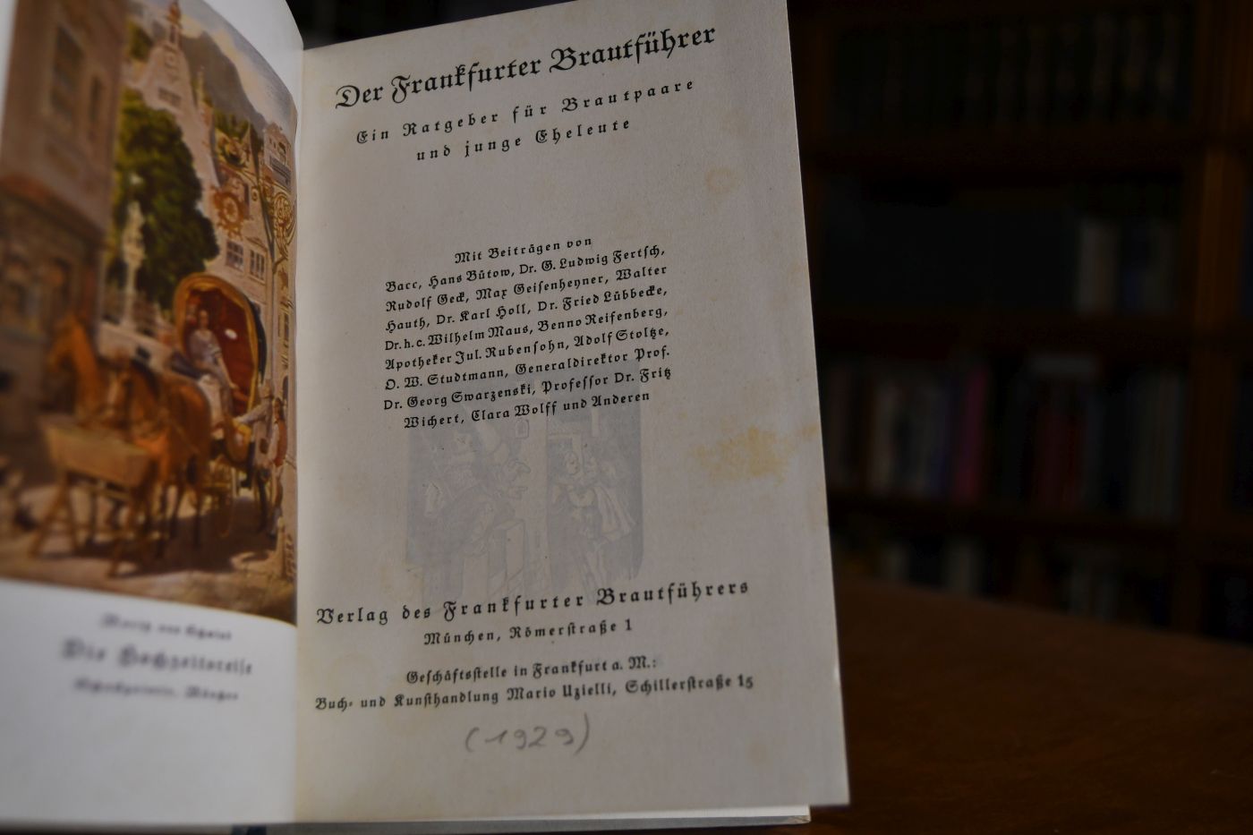Der Frankfurter Brautführer. Ein Ratgeber für Brautpaare und junge Eheleute.