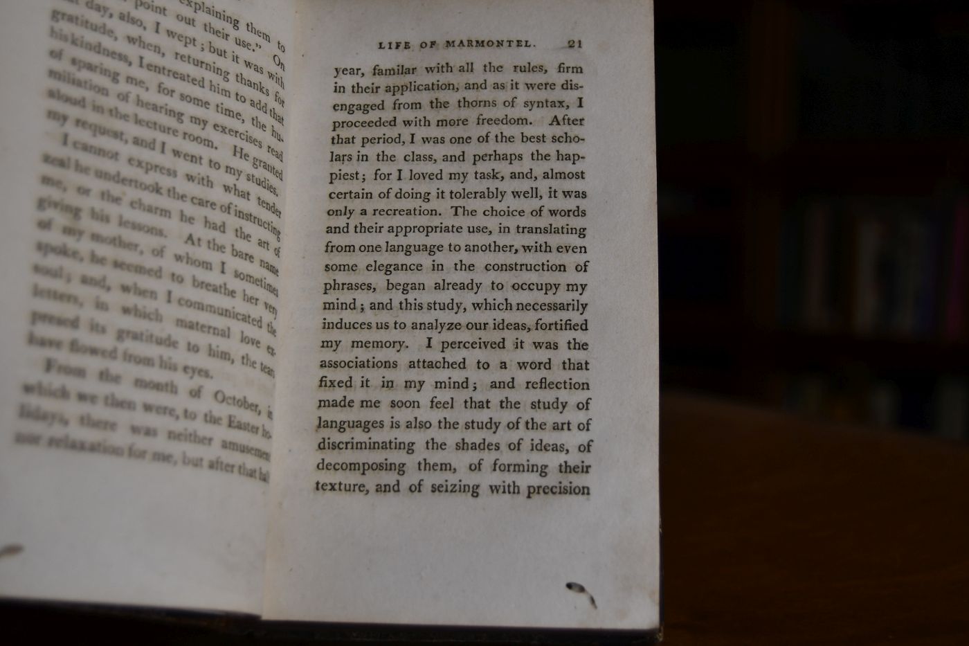 Memoirs of Marmontel, written by himself containing his literary and political life, and anecdotes of the principal chracters of the eighteenth century. 4 Bde. (komplett).