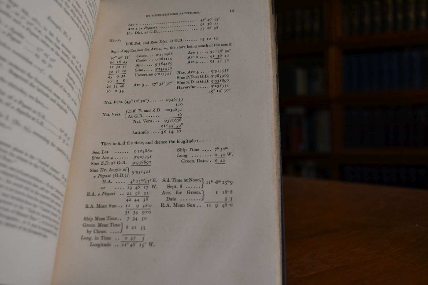 Tables for facilitating the determination of the latitude and time at sea by observations of the stars.