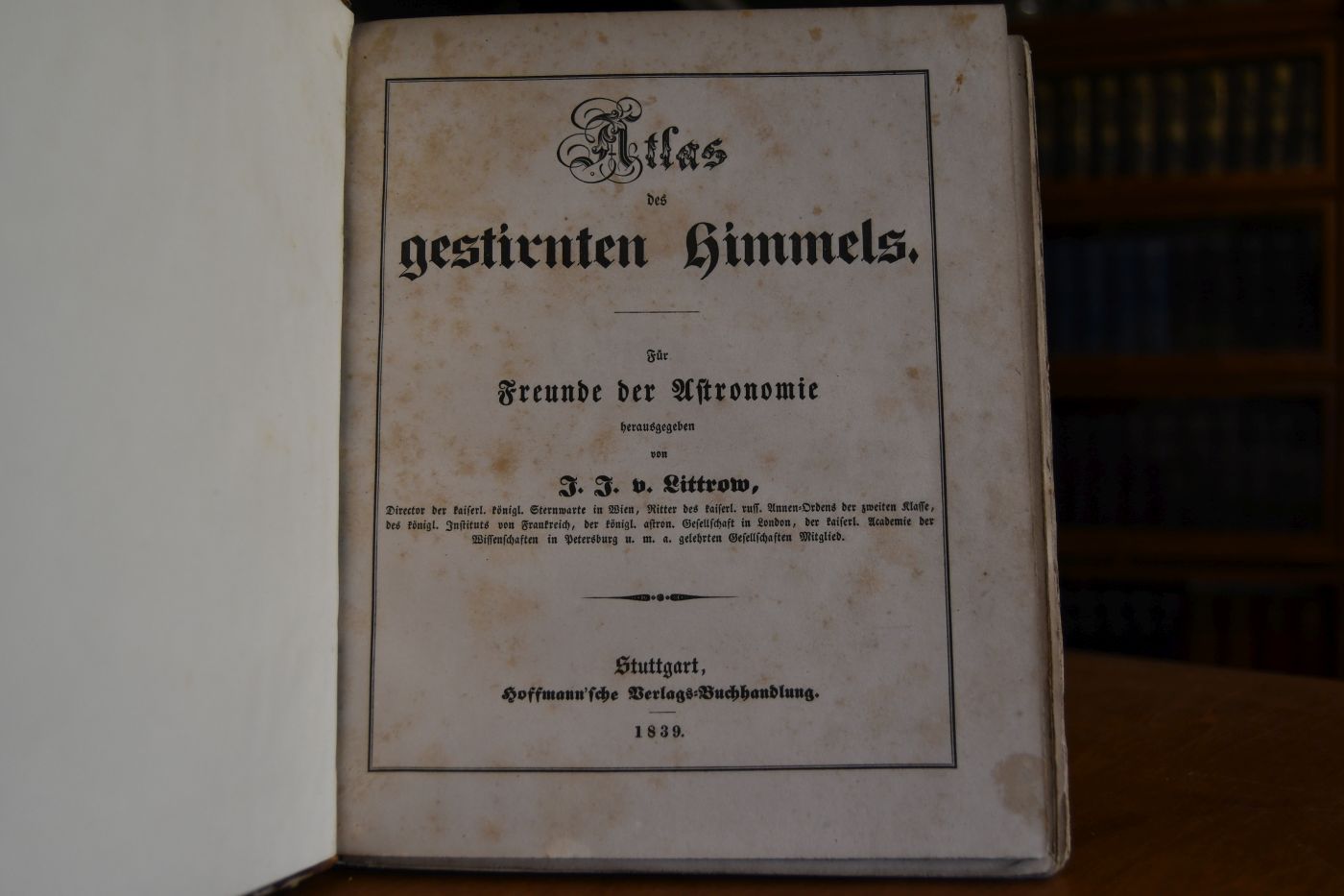 Atlas des gestirnten Himmels. Für Freunde der Astronomie herausgegeben.
