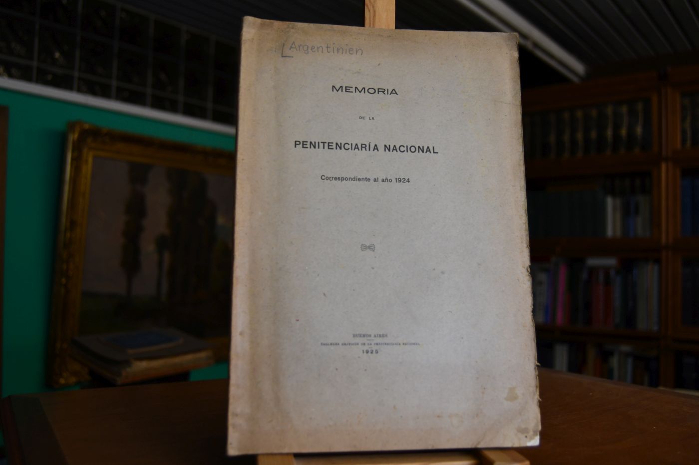 Memoria de la Penitenciaria Nacional. Correspondiente al ano 1924.