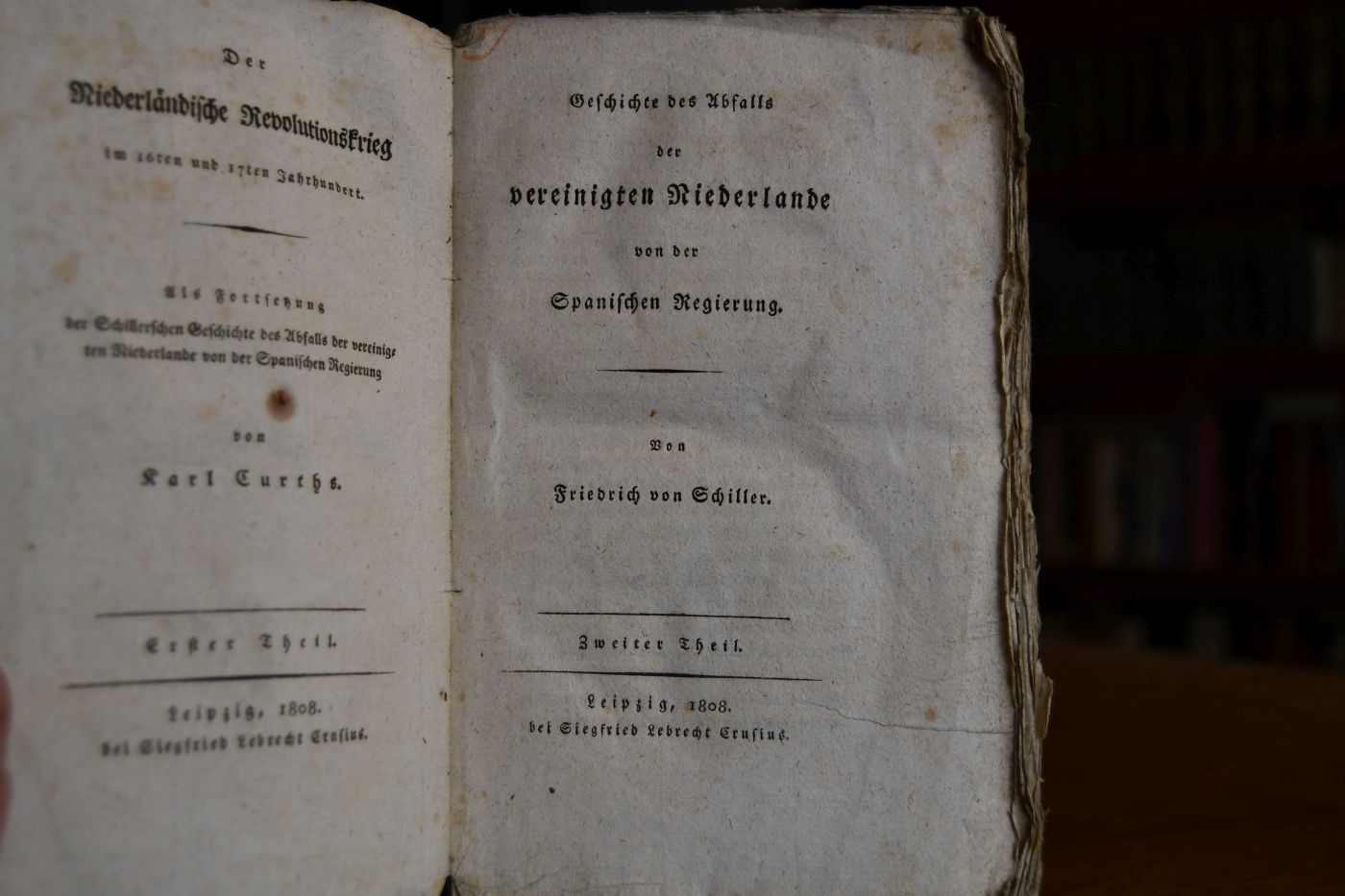 Der Niederländische Revolutionskrieg im 16ten und 17ten Jahrhundert. Als Fortsetzung der Schillerschen Geschichte des Abfalls der vereinigten Niederlande von der Spanischen Regierung. Erster Theil (apart).
