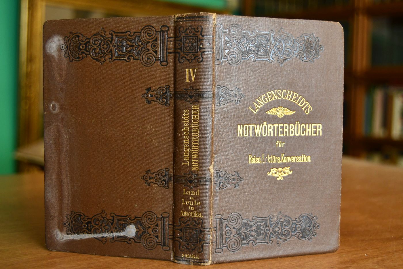 Notwörterbuch der englischen und deutschen Sprache für Reise, Lektüre und Konversation. Teil IV (apart) Land und Leute in AMerika.