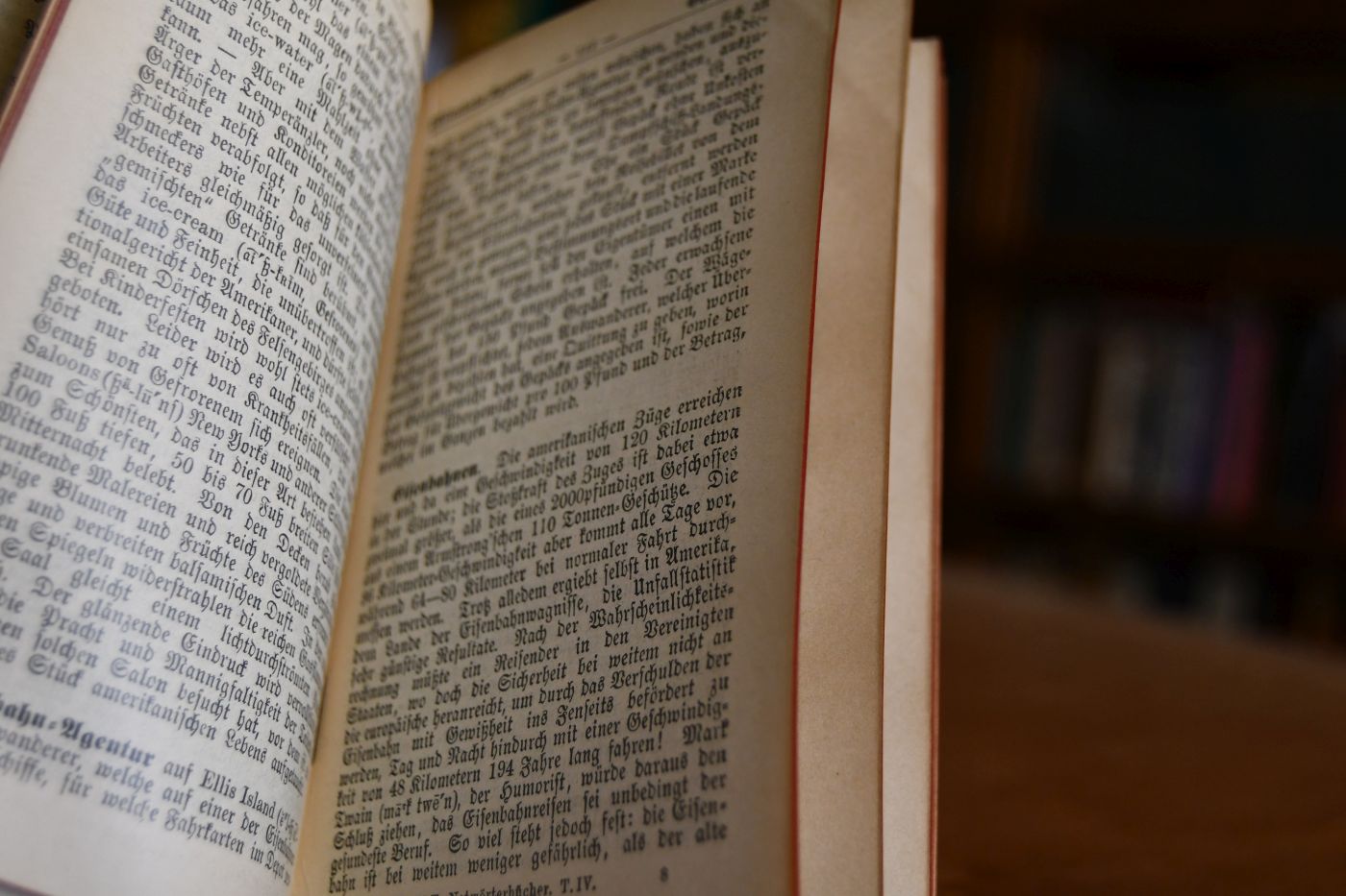 Notwörterbuch der englischen und deutschen Sprache für Reise, Lektüre und Konversation. Teil IV (apart) Land und Leute in AMerika.