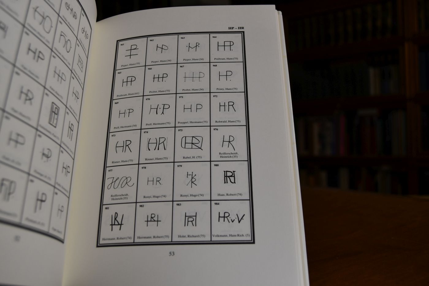 Exlibris Monogramme.