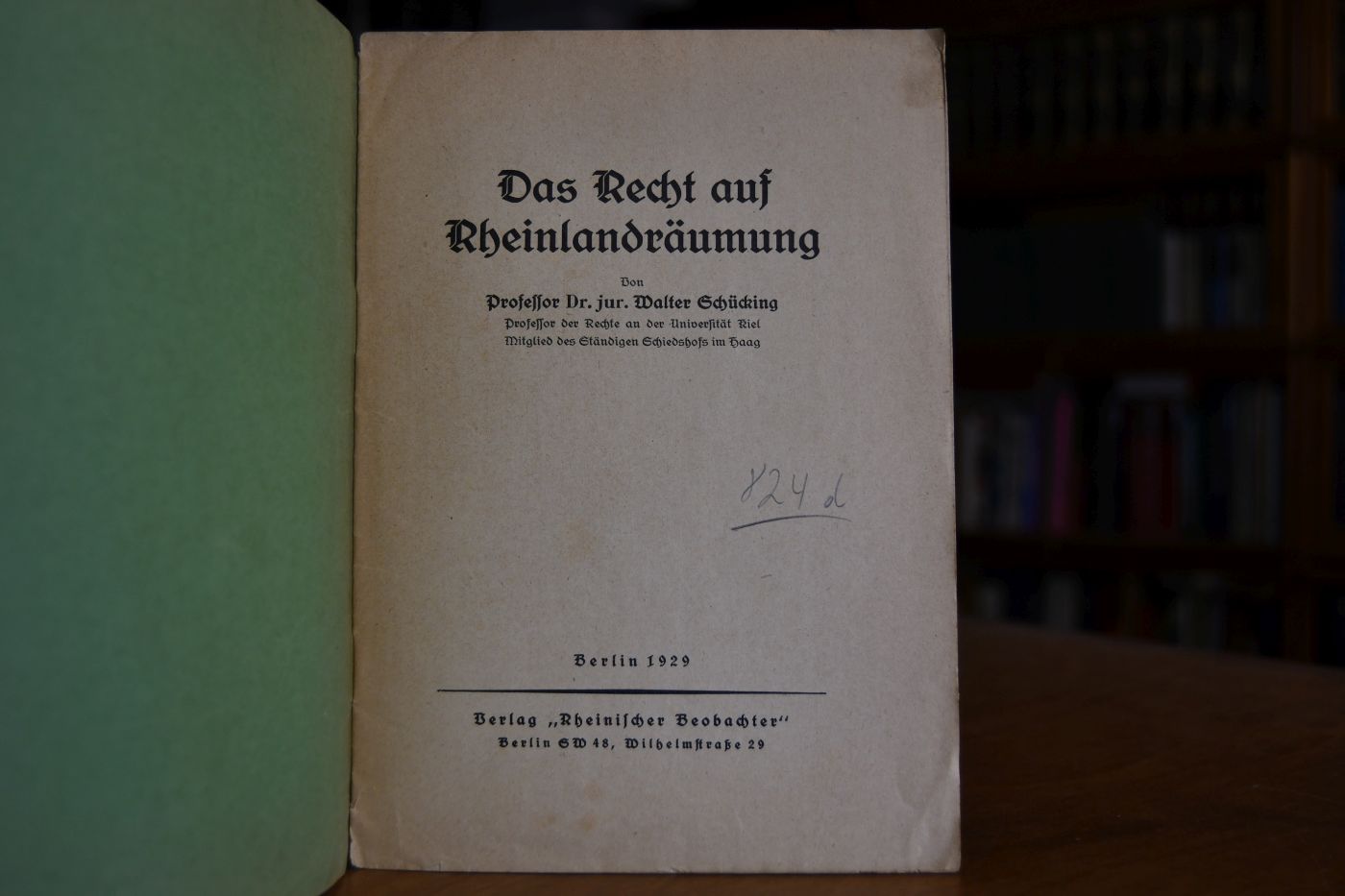 Das Recht auf Rheinlandräumung.