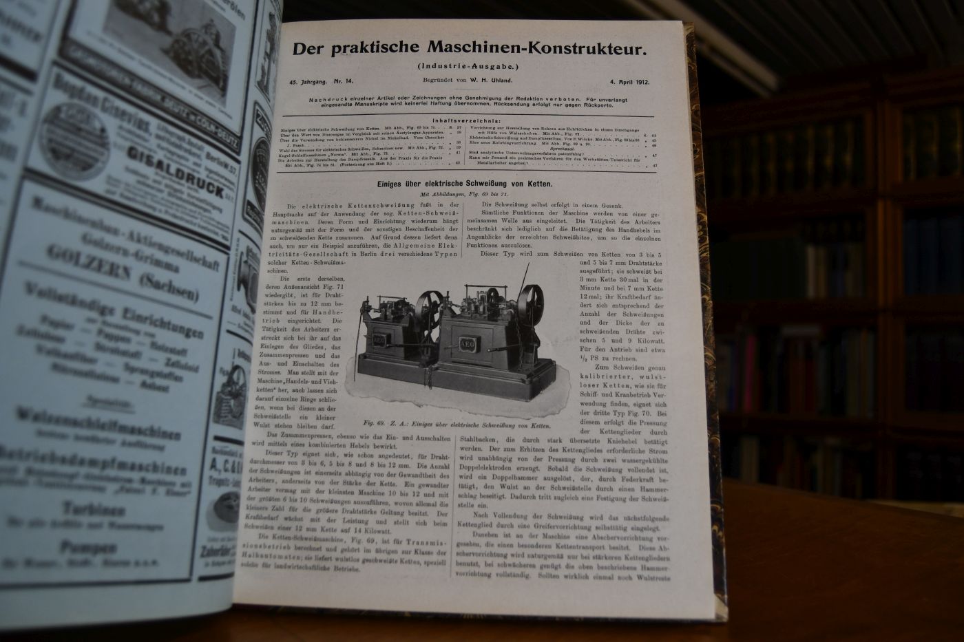 Zeitschrift für praktische Metallbearbeitung. Erster Jahrgang 1912 (Industrieausgabe) mit den Heften 2, 6, 10, 14, 18, 22, 26, 30, 34, 38, 42, 46, 50.
