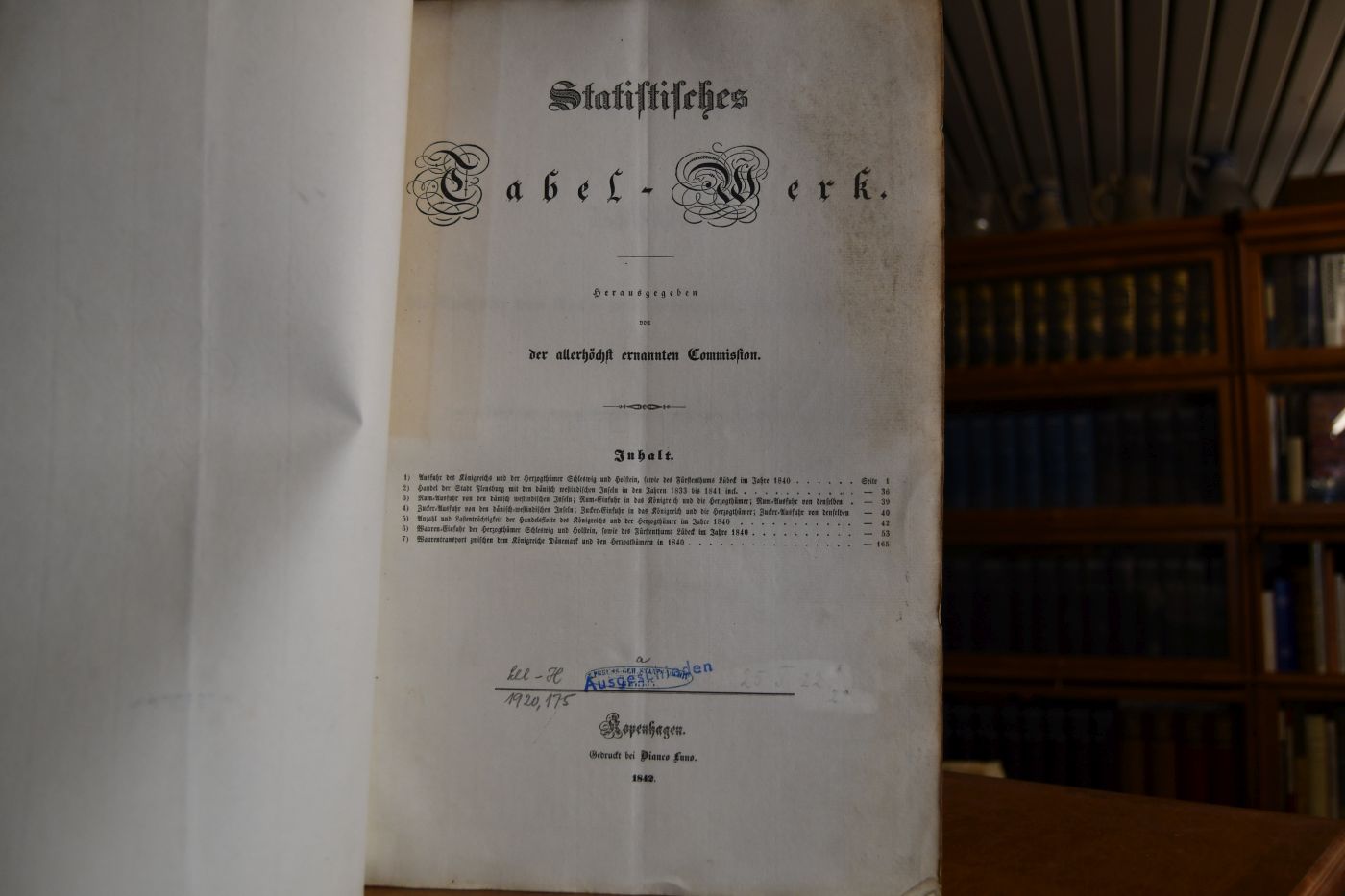 Statistisches Tabel-Werk. Herausgegeben von der allerhöchst ernannten Commision.