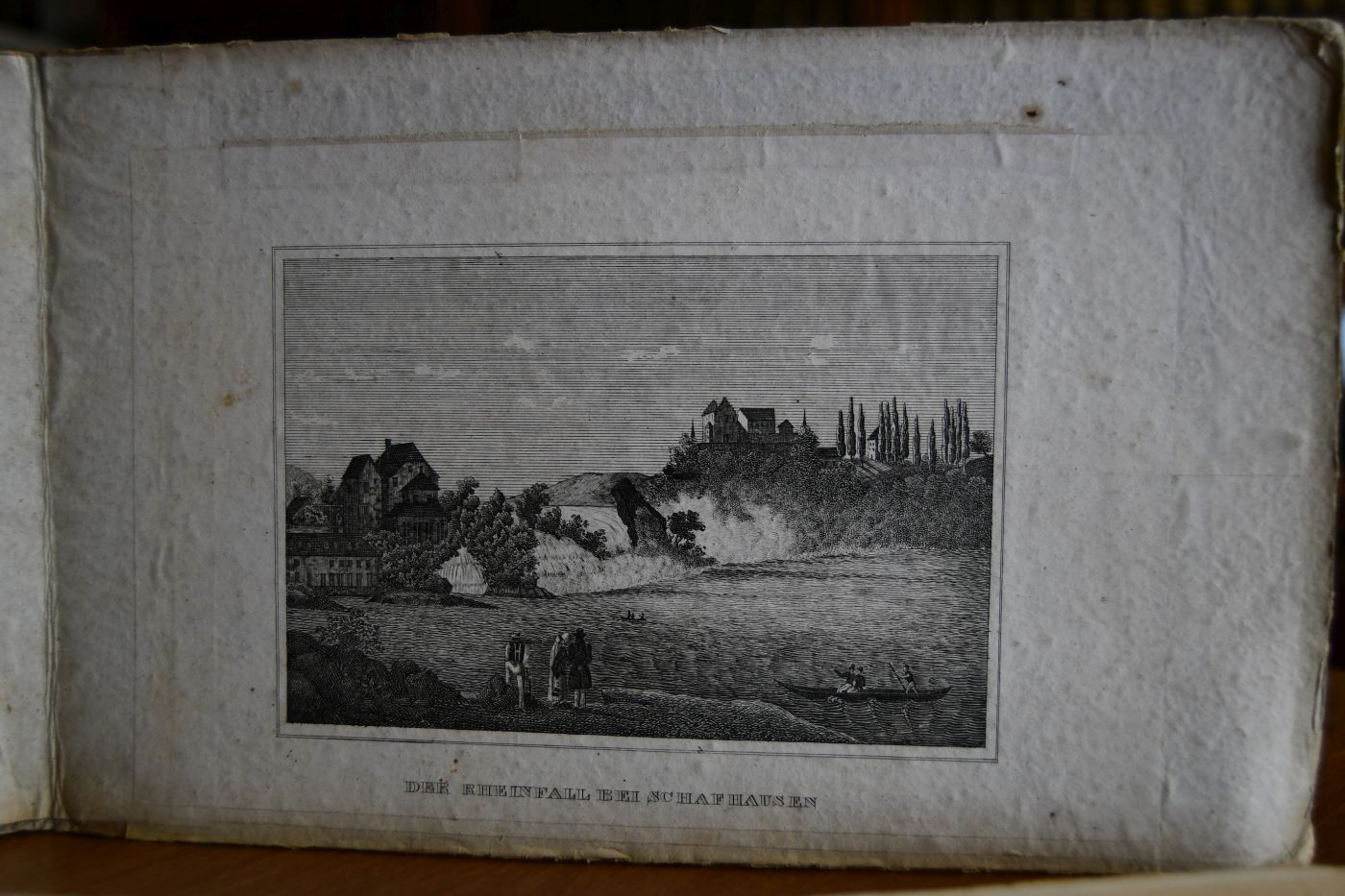 Rheinreise von Düsseldorf bis Strassburg. Nebst Ausflüge in das Wupperthal, nach Neuss, Crefeld und den benachbarten Fabrikstädten, dem Ahrthale, den Taunusbädern und dem Nahethale, Moselreise von Koblenz nach Trier, Landreise von Mainz über Frankfurt nach Darmstadt, Heidelberg und zurück über Mannheim nach Mainz. Nebst Rhein- und Moselsagen. Pappdeckel mit 7 Lieferungen des Werkes.