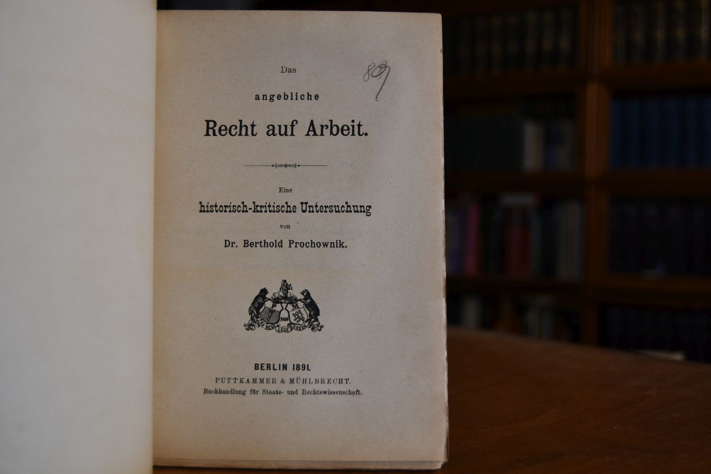 Das angebliche Recht auf Arbeit. Eine historisch-kritische Untersuchung.