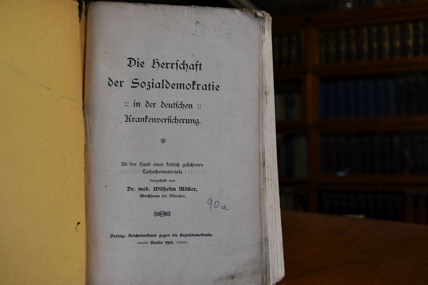 Die Herrschaft der Sozialdemokratie in der deutschen Krankenversicherung. An Hand eines kritisch gesichteten Tatsachenmaterials.