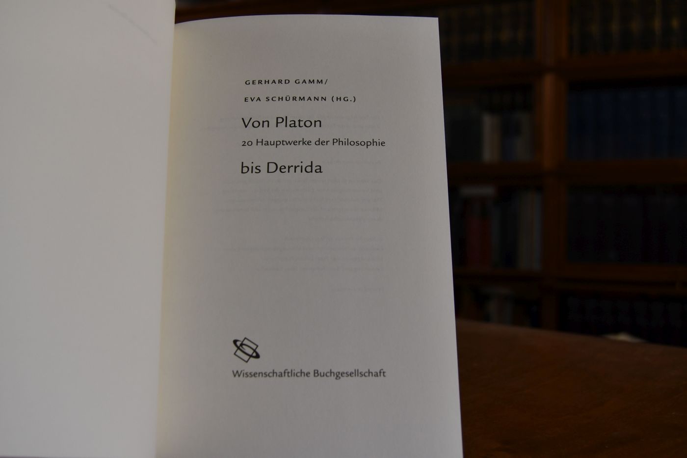 Von Platon bis Derrida. 20 Hauptwerke der Philosophie.