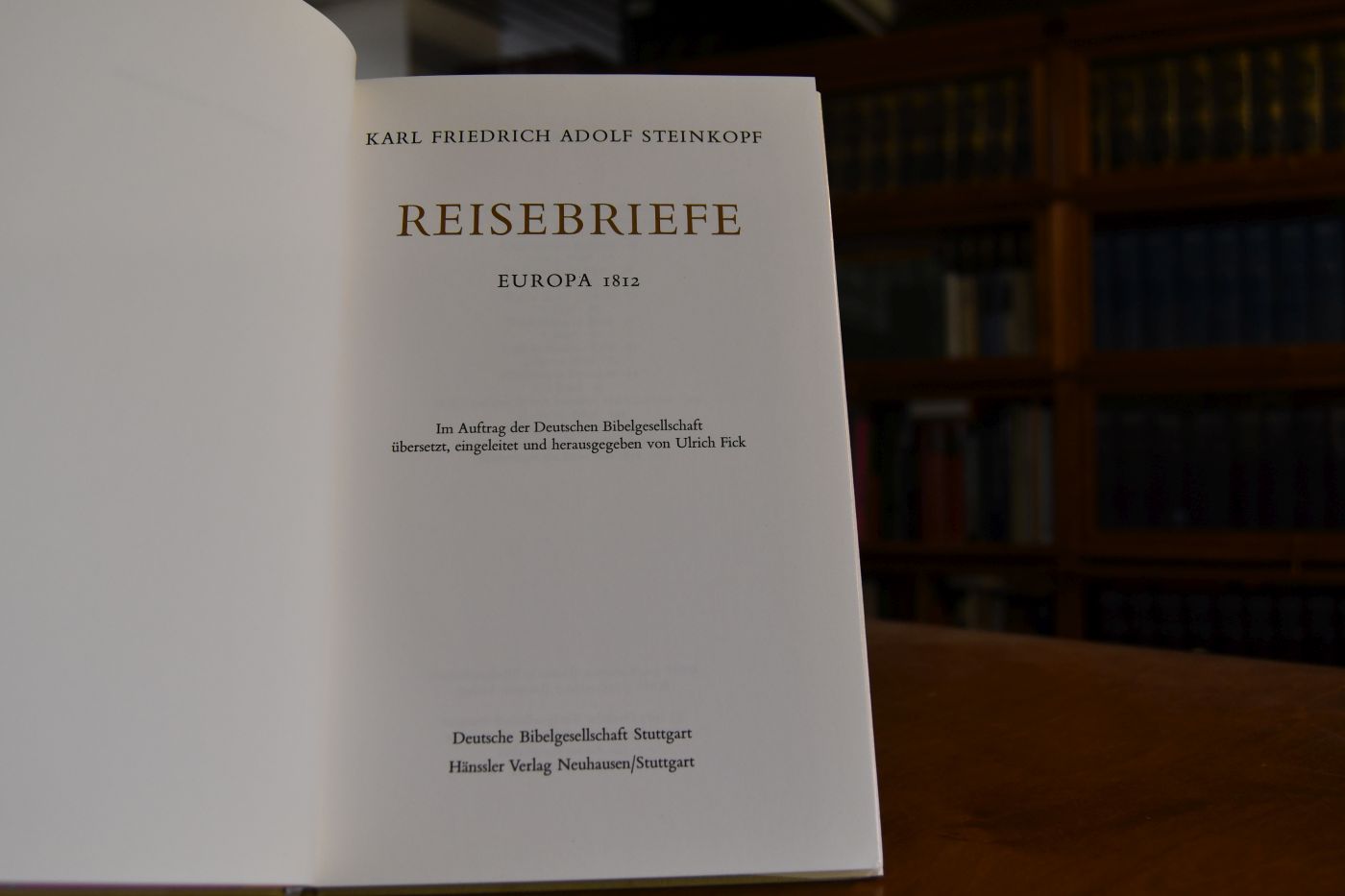 Reisebriefe. Europa 1812.