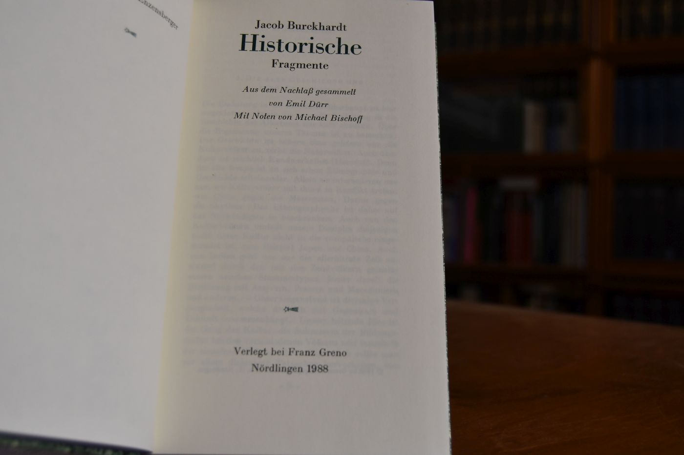 Historische Fragmente.