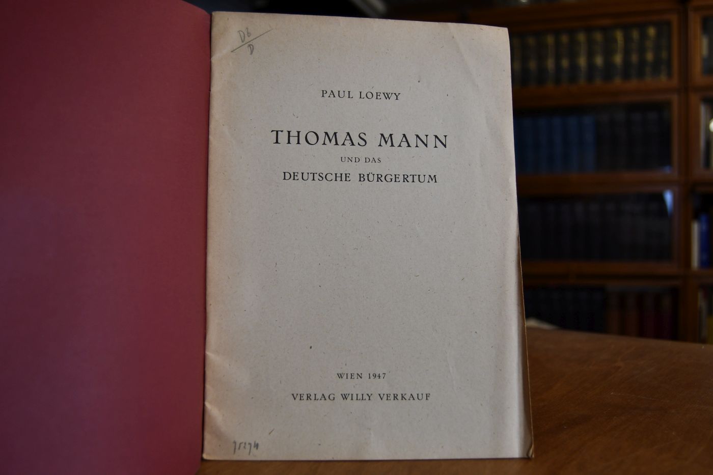 Thomas Mann und das deutsche Bürgertum.