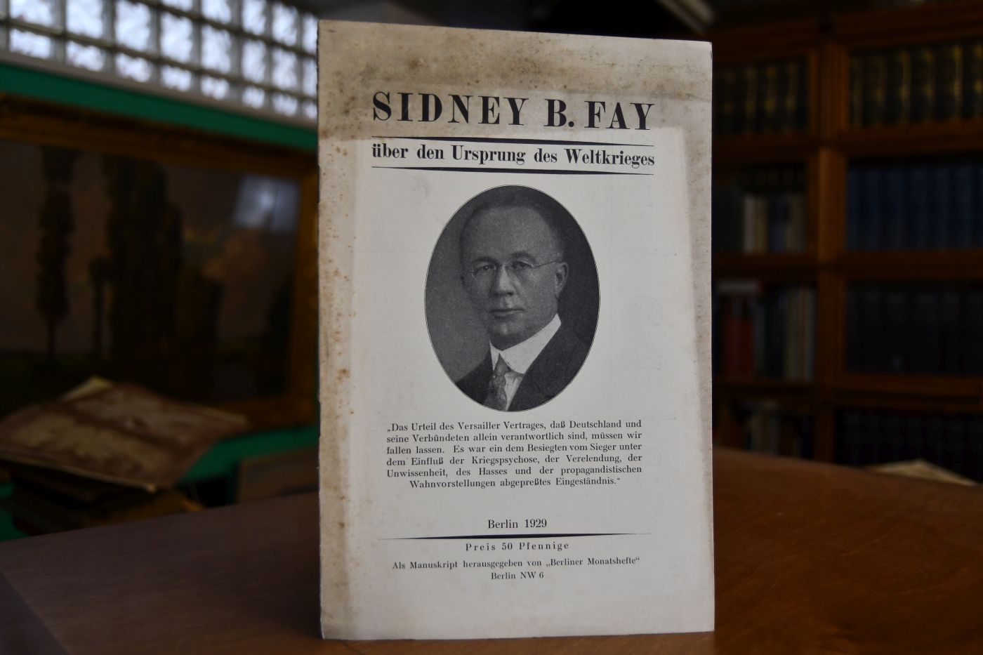 Sidney B. Fay über den Ursprung des Weltkrieges.