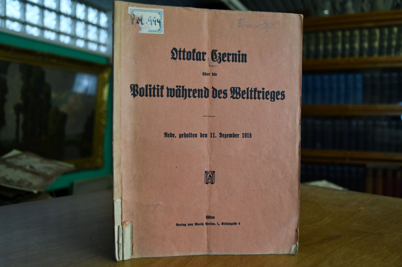 Ottokar Czernin über die Politik während des Weltkrieges. Rede, gehalten den 11. Dezember 1918.