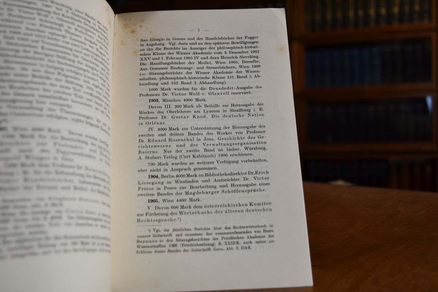 Die Savigny-Stiftung seit 1901.