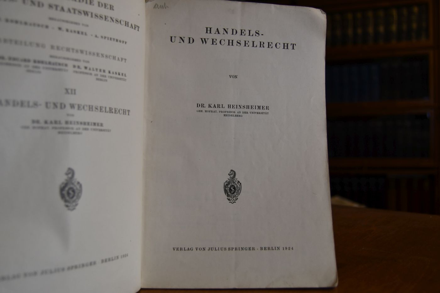 Handels- und Wechselrecht.