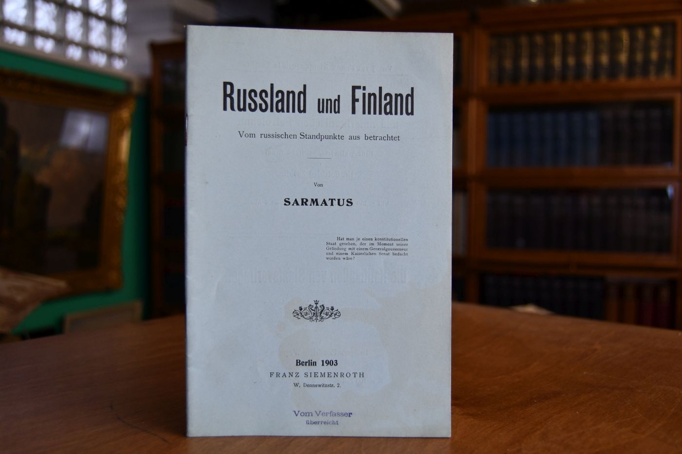 Russland und Finland. Vom russischen Standpunkte aus betrachtet.