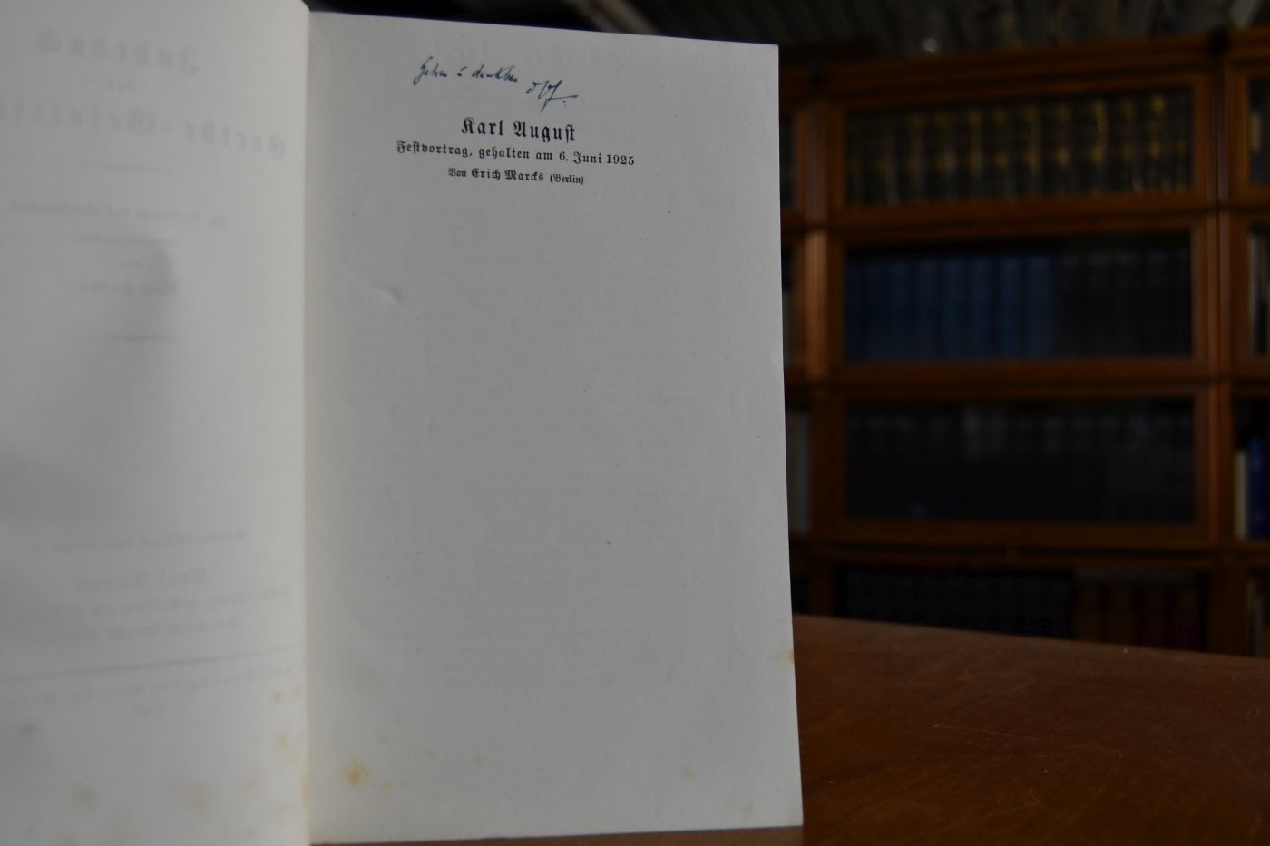 Karl August. Festvortrag, gehalten am 6. Juni 1925.
