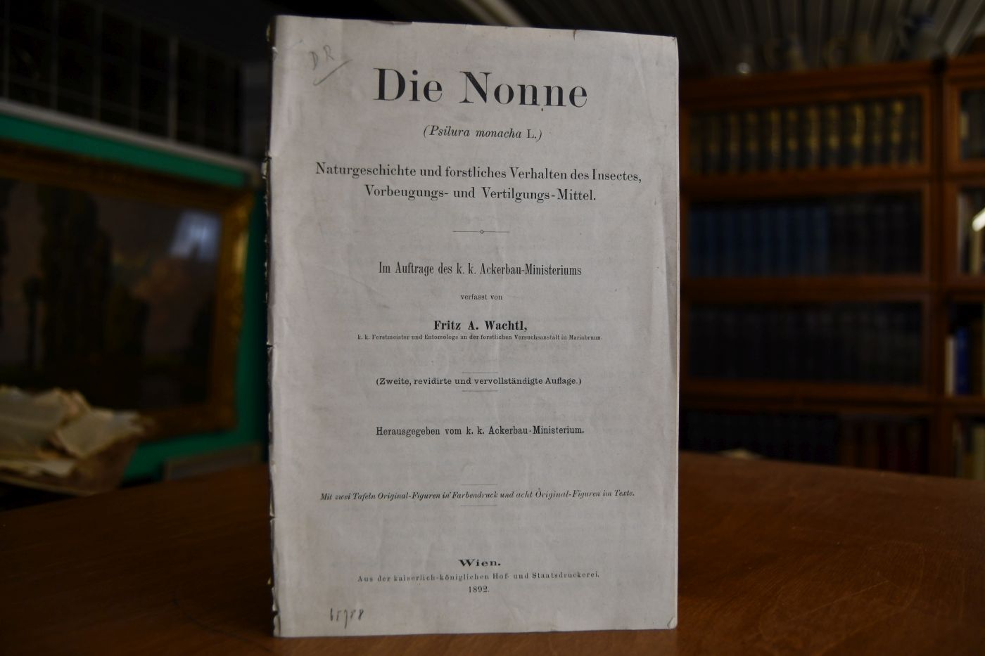 Die Nonne (Psilura monacha L.). Naturgeschichte und forstliches Verhalten des Insectes, Vorbeugungs- und Vertilgungs-Mittel.