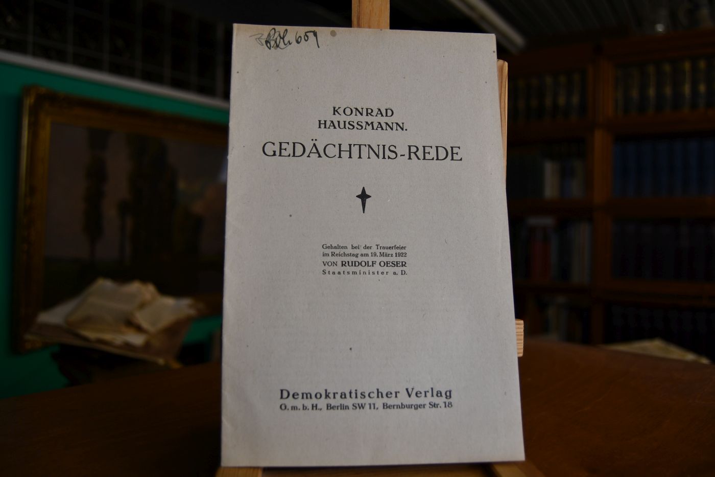 Konrad Haussmann. Gedächtnis-Rede.