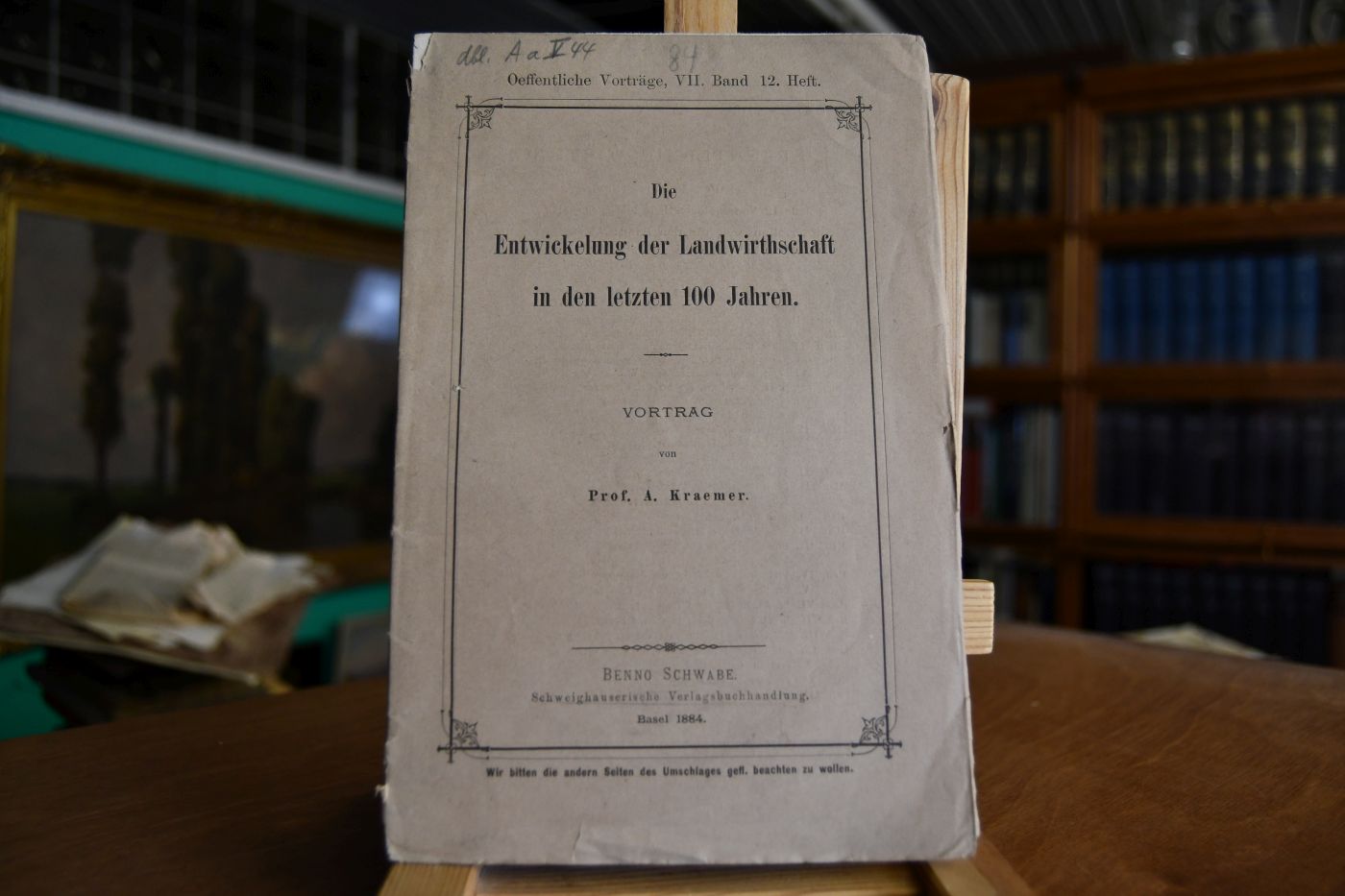 Die Entwicklung der Landwirthschaft in den letzten 100 Jahren.