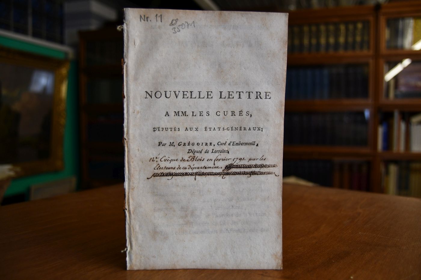 Nouvelle Lettre a MM. les Cures, Deputes aux Etats-Generaux; par M. Gregoire, Cure d`Embermenil, Depute de Lorainne.