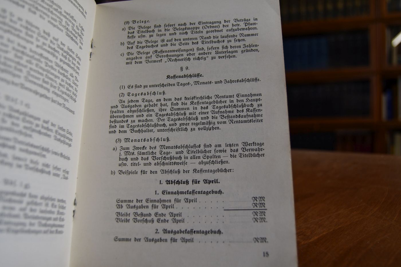 Ordnung für das Kassen- und Rechnungswesen der kreiskirchlichen Rentämter. Vom 23. Januar 1940. Heft 1 (Heft 2 enthält die zu dieser Ordnung gehörenden Vordrucke).