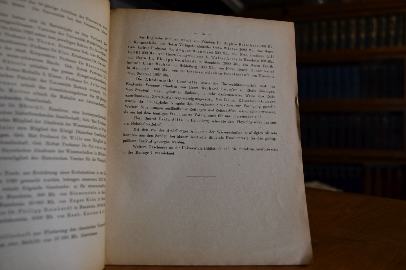 Reden gehalten bei der Jahresfeier der Universität Heidelberg zur Erinnerung an den zweiten Gründer der Universität Karl Friedrich, Grossherzog von Baden am 22. November 1920.
