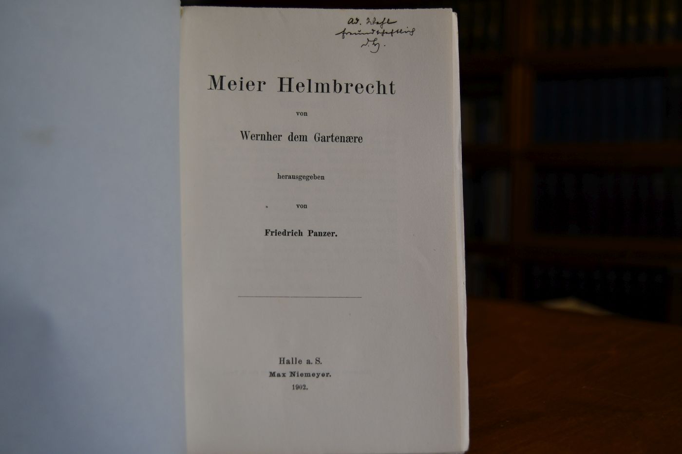 Meier Helmbrecht von Wernher dem Gartenaere.