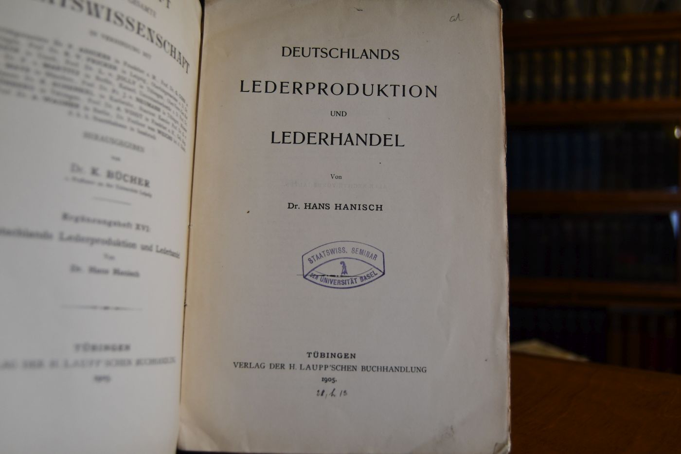 Deutschlands Lederproduktion und Lederhandel.