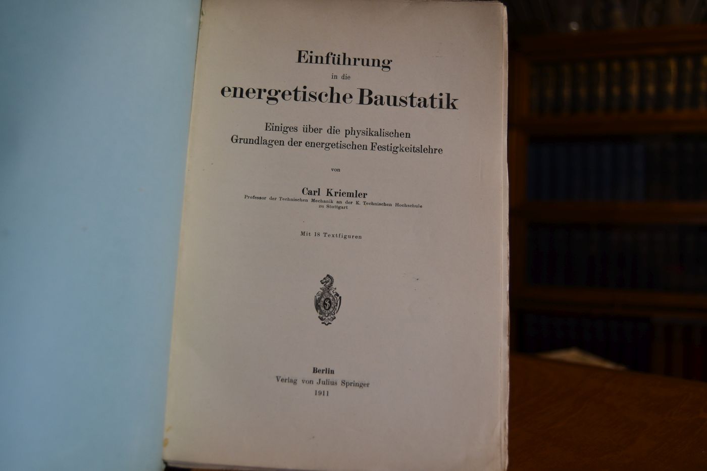 Einführung in die energetische Baustatik. Einiges über die physikalischen Grundlagen der energetischen Festigkeitslehre.
