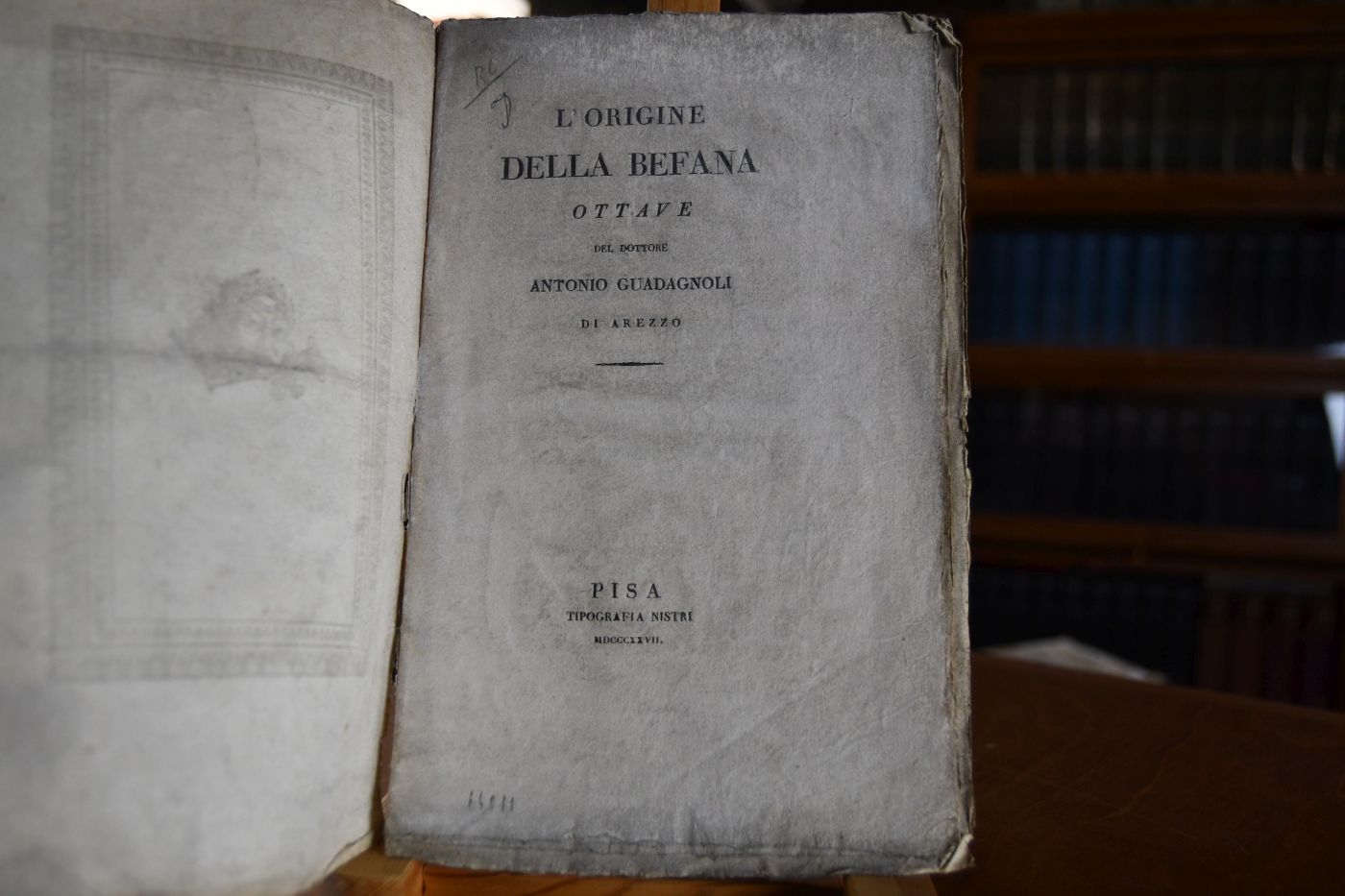 L` Origine della Befana. Ottava del Antonio Guadagnoli di Arezzo.