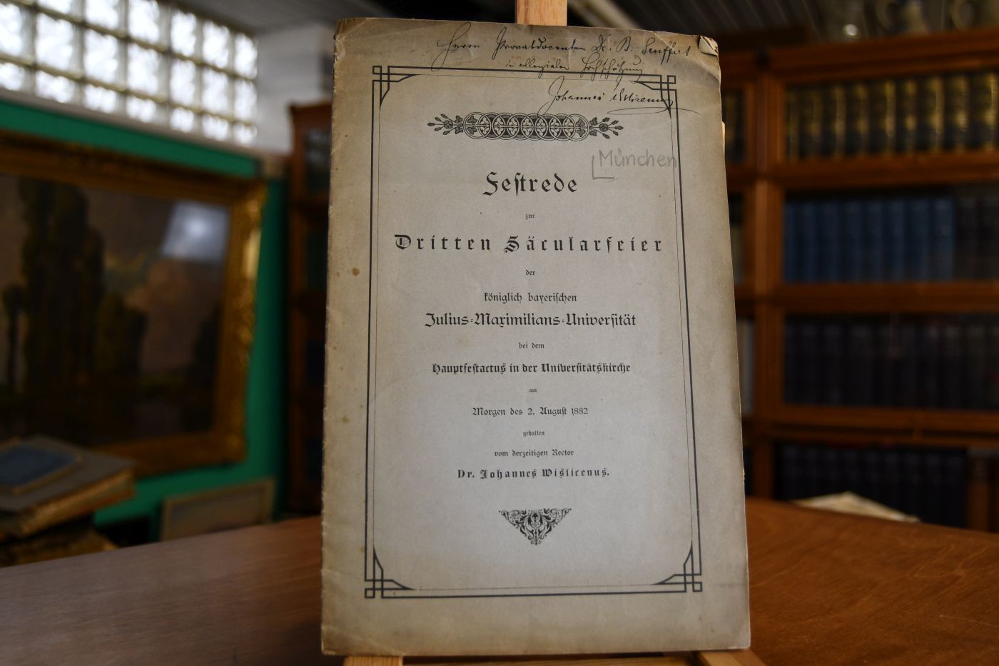 Festrede zur Dritten Säcularfeier der königlich bayerischen Julius-Maximilians-Universität (Würzburg) bei dem Hauptfestactus in der Universitätskirche am Morgen des 2. August 1882 gehalten vom derzeitigen Rector.