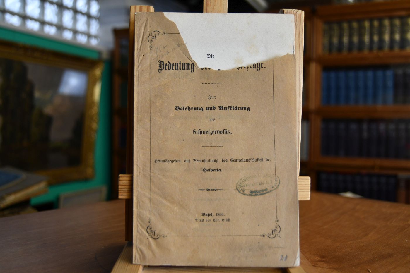 Die Bedeutung der Savoyerfrage. Zur Belehrung und Aufklärung des Schweizervolks.