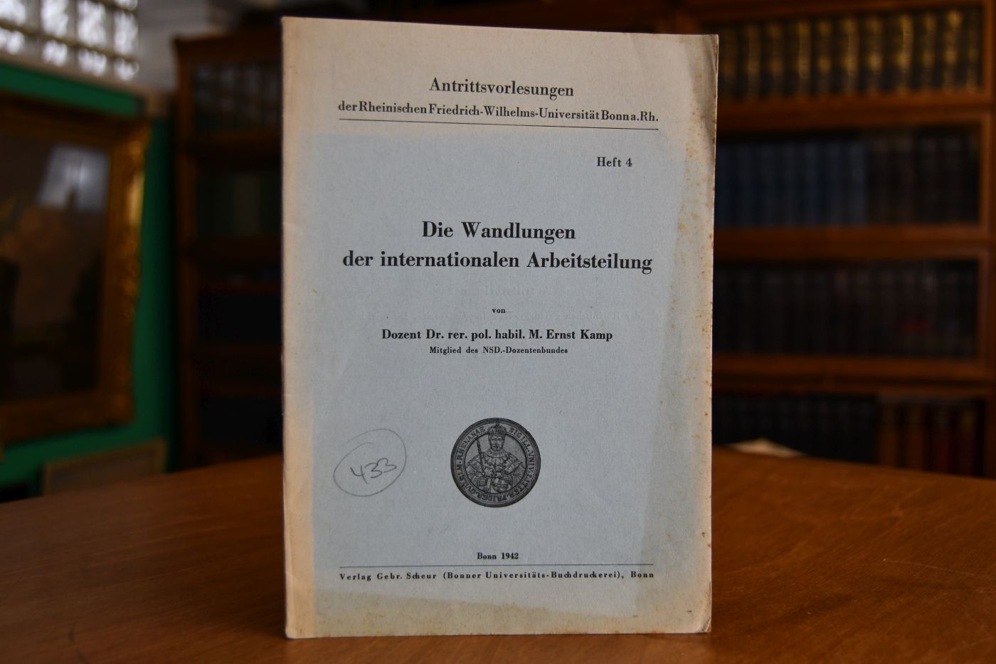 Die Wandlungen der internationalen Arbeitsteilung.