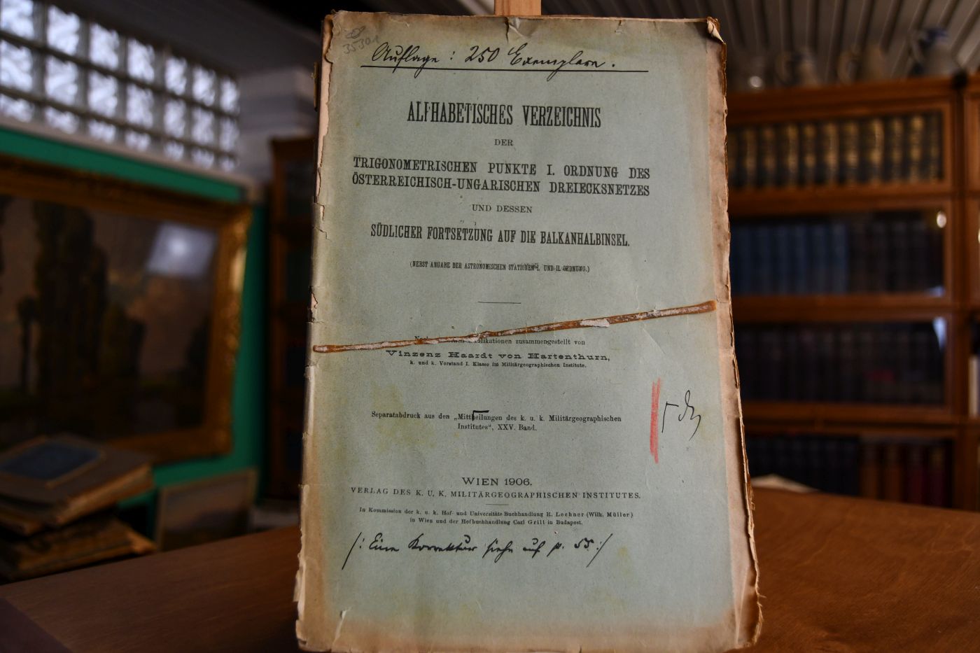 Alphabetisches Verzeichnis der trigonometrischen Punkte I. Ordnung des österreichisch-ungarischen Dreiecksnetzes und dessen südlicher Fortsetzung auf die Balkanhalbinsel.
