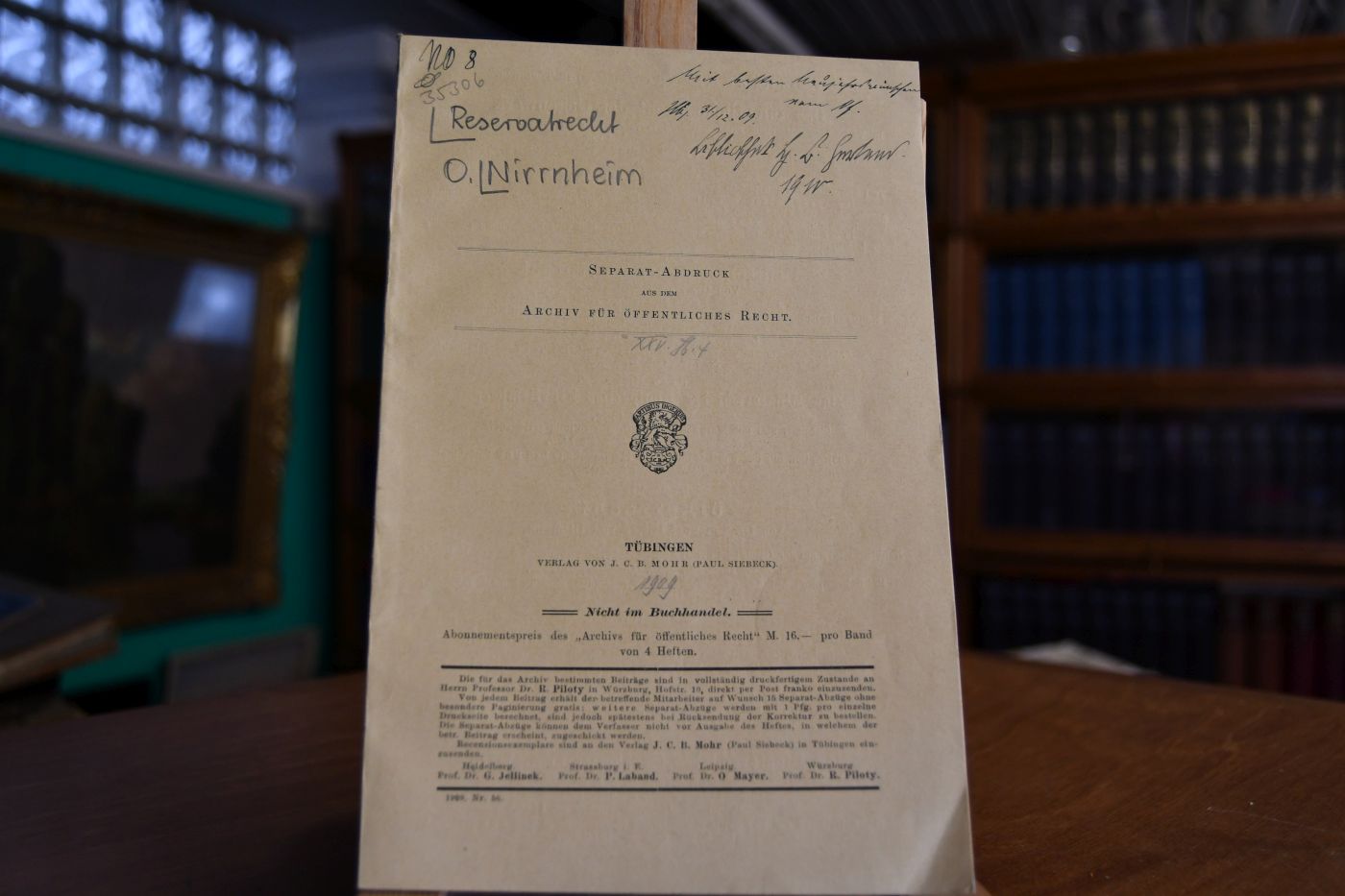 Der Begriff des Reservatrechts im Sinne der Verfassung des Deutschen Reiches.