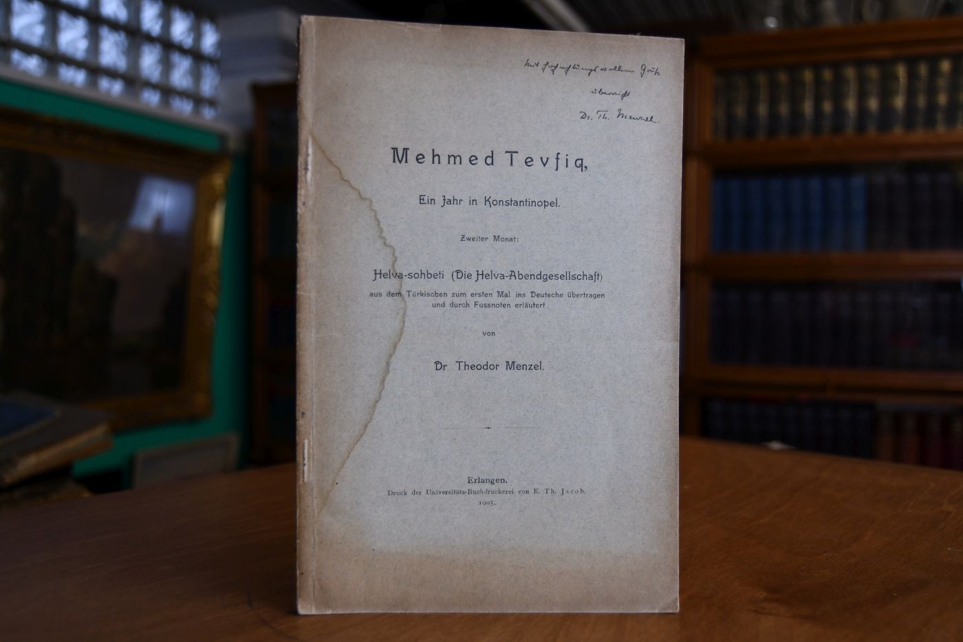 Mehmed Tevfiq, Ein Jahr in Konstantinopel. Zweiter Monat Helva-sohbeti (Die Helva-Abendgesellschaft) aus dem Türkischen zum ersten Mal ins Deutsche übertragen und durch Fussnoten erläutert.