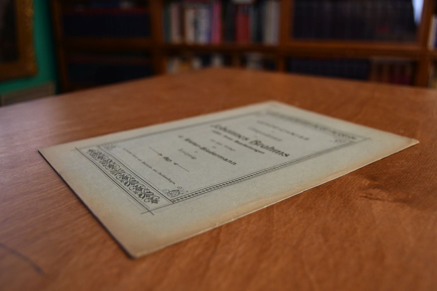 Verzeichniss der Compositionen von Johannes Brahms nebst ihren Bearbeitungen aus dem Verlage von J. Rieter-Biedermann in Leipzig.