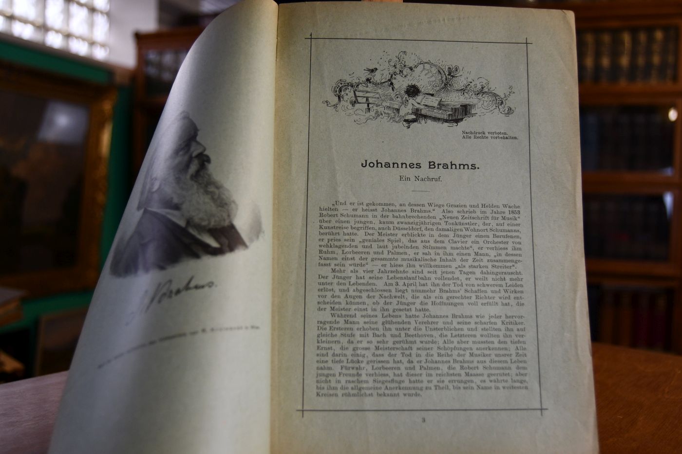 Verzeichniss der Compositionen von Johannes Brahms nebst ihren Bearbeitungen aus dem Verlage von J. Rieter-Biedermann in Leipzig.