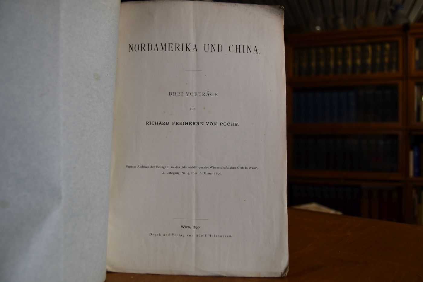 Nordamerika und China. Drei Vorträge.