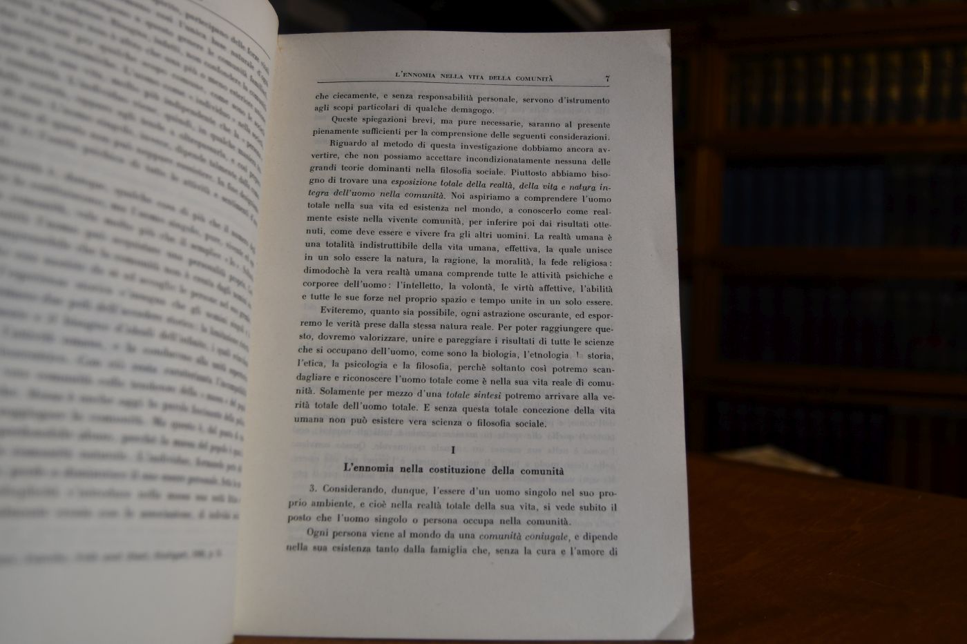 L`ennomia nella vita della comunita.