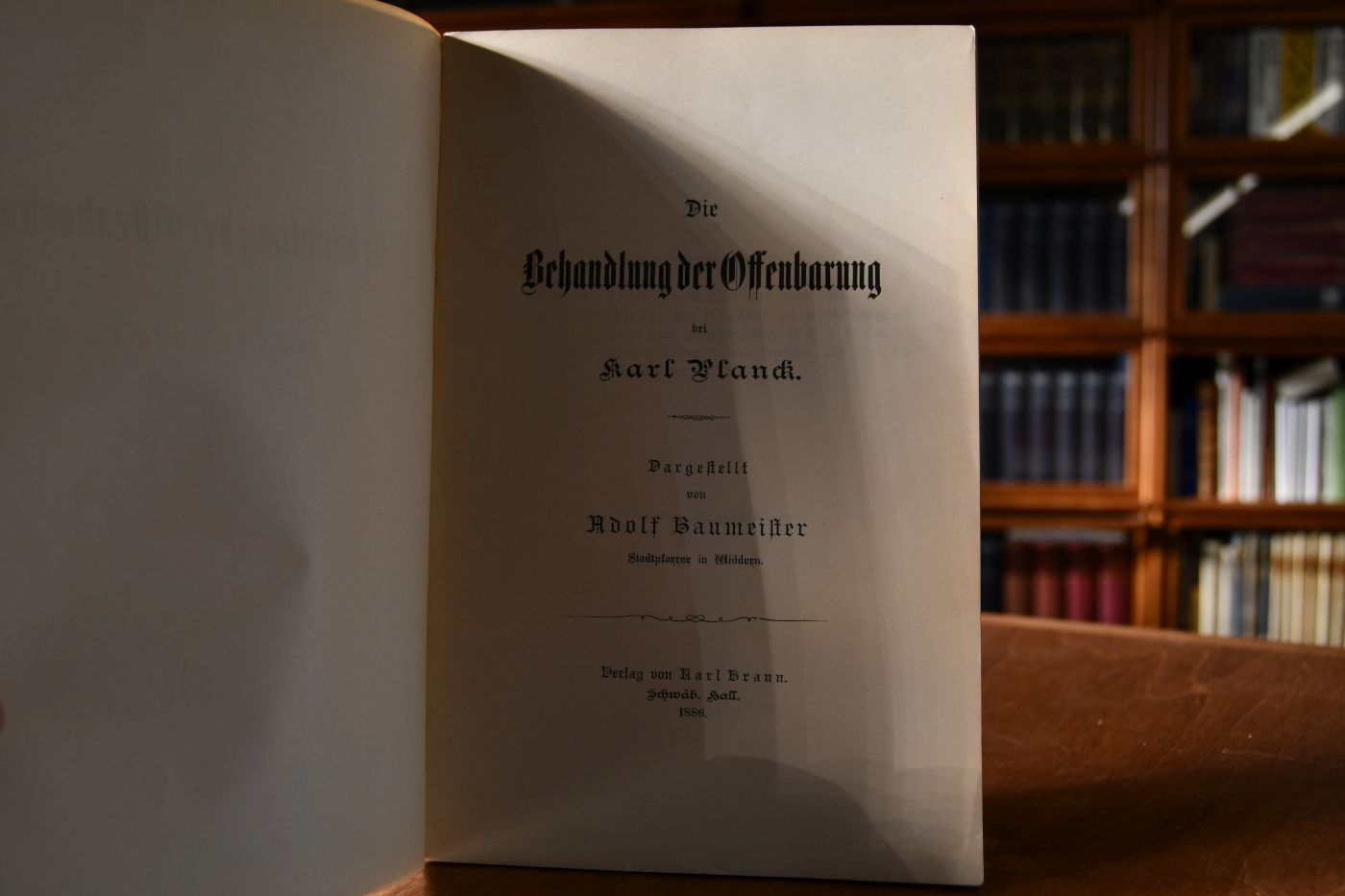 Die Behandlung der Offenbarung bei Karl Planck.