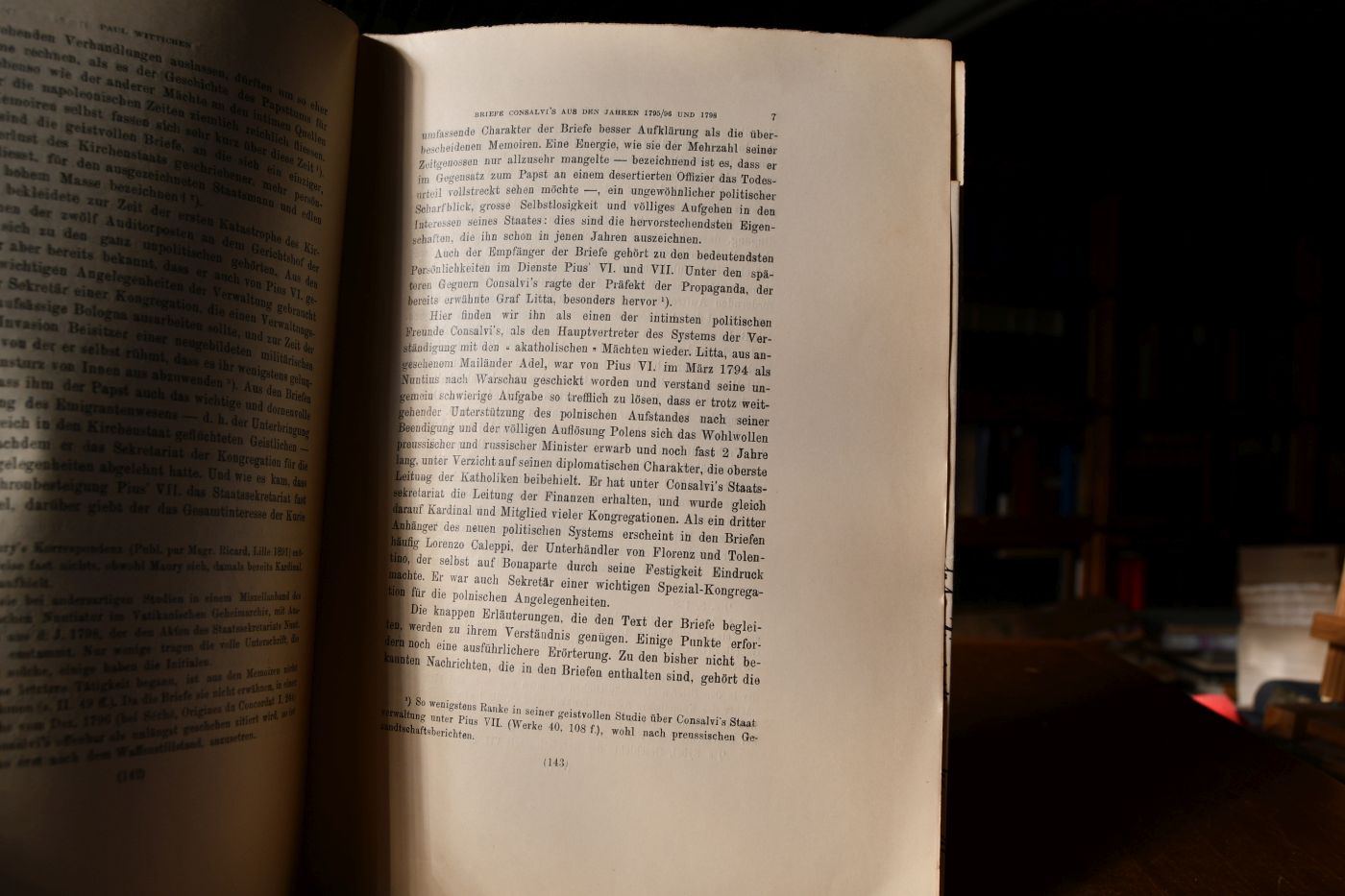 Briefe Consalvi`s aus den Jahren 1795 - 96 und 1798.