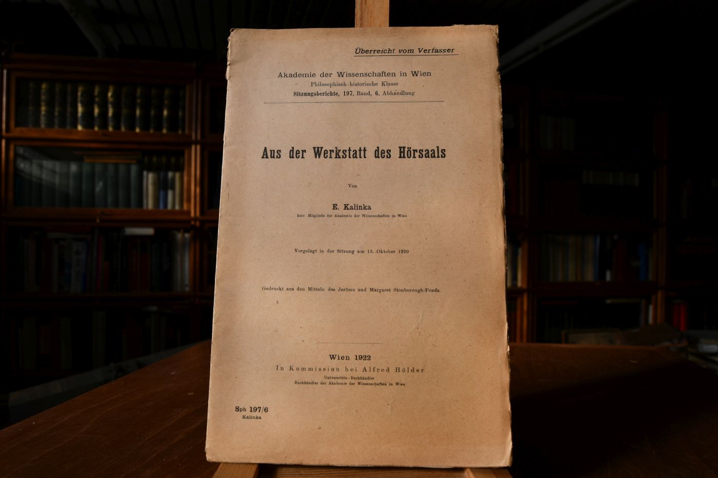 Aus der Werkstatt des Hörsaals.
